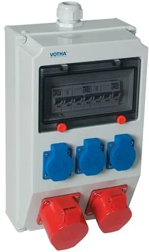 Top-Angebot Kunststoffwandverteiler Verschraubung M32 2xCEE 16 A,3x230V