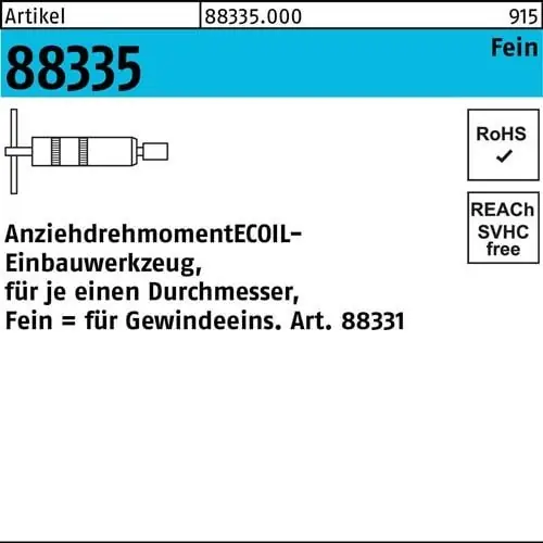 Aktuell Einbauwerkzeug R 88335 M24x 1,5 Stahl 1 Stück AMECOIL
