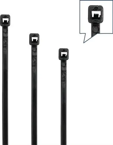 Kabelbinder L.762mm B.9mm PA 6.6 schwarz 800N 100St./Btl. Geprüft
