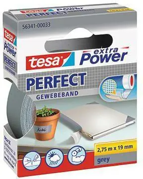 Markenprodukt tesa Gewebeband Extra Power Perfect 56341-00033 19mmx2,75m grau