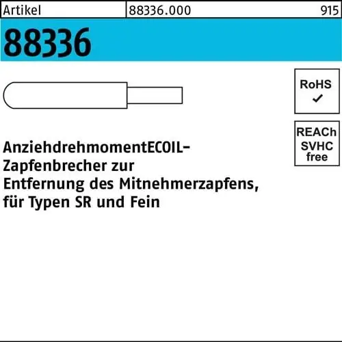 Abverkauf Zapfenbrecher R 88336 M16 Stahl 1 Stück AMECOIL