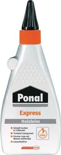 Bestseller Holzleim Express 550g EN 204: D1,D2 Flasche PONAL