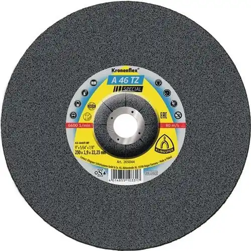 Trennscheibe A 46 TZ Special D230x1,9mm gekr.INOX Bohr.22,23mm KLINGSPOR Neuheit