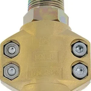 Dampfschlaucharmatur STA verz.u.gelb passiviert Schl.-Gr.25mm AG 1 Zoll TEGUMA Ausverkauf