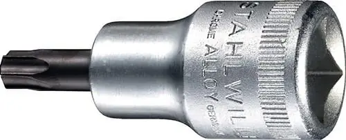 Steckschlüsseleinsatz 1/2 Zoll TORX® T45 L.140mm STAHLWILLE Neuheit
