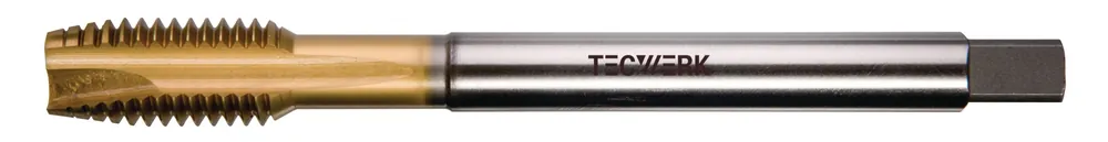 Maschinengewindebohrer DIN 376B M16x2mm HSS-Co TiN 6H TECWERK Günstig