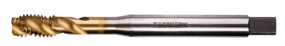 Maschinengewindebohrer DIN 371C M5x0,8mm HSS-Co TiN 6H TECWERK Mega-Angebot