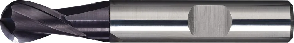 Expressversand Vollradiusfräser D.3mm Einsatz-L.9mm VHM TiAlN HB Z.2 kurz TECWERK