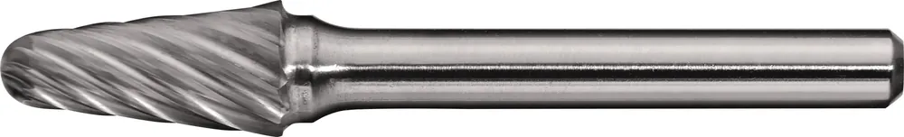 Kostenloser Rückversand Frässtift KEL INOX D.10mm Kopf-L.20mm Schaft-D.6mm HM Verz.Normal,fein TECWERK