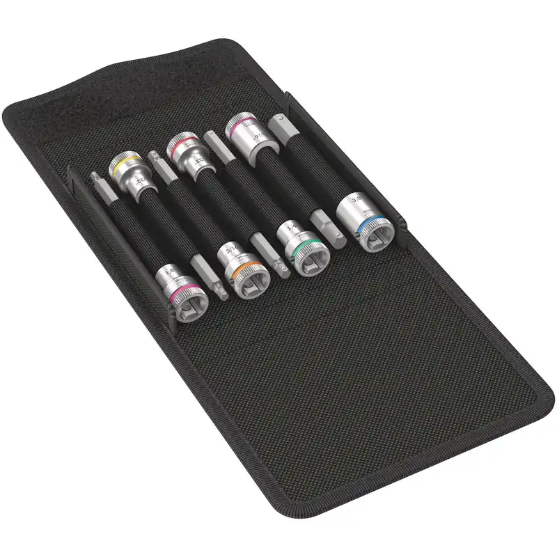 Markenprodukt Wera 8740 B HF Imperial 1 Zyklop Bitnuss-Satz, mit 3/8"-Antrieb, mit Haltefunktion für Innensechskantschrauben - 05003181001