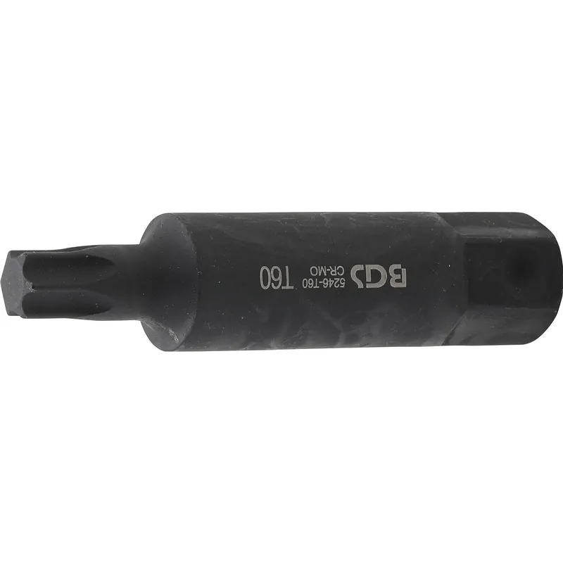 BGS Bit Länge 100 mm Antrieb Außensechskant 22 mm T-Profil (für Torx) T60 - 5246-T60 Kostenfreie Lieferung