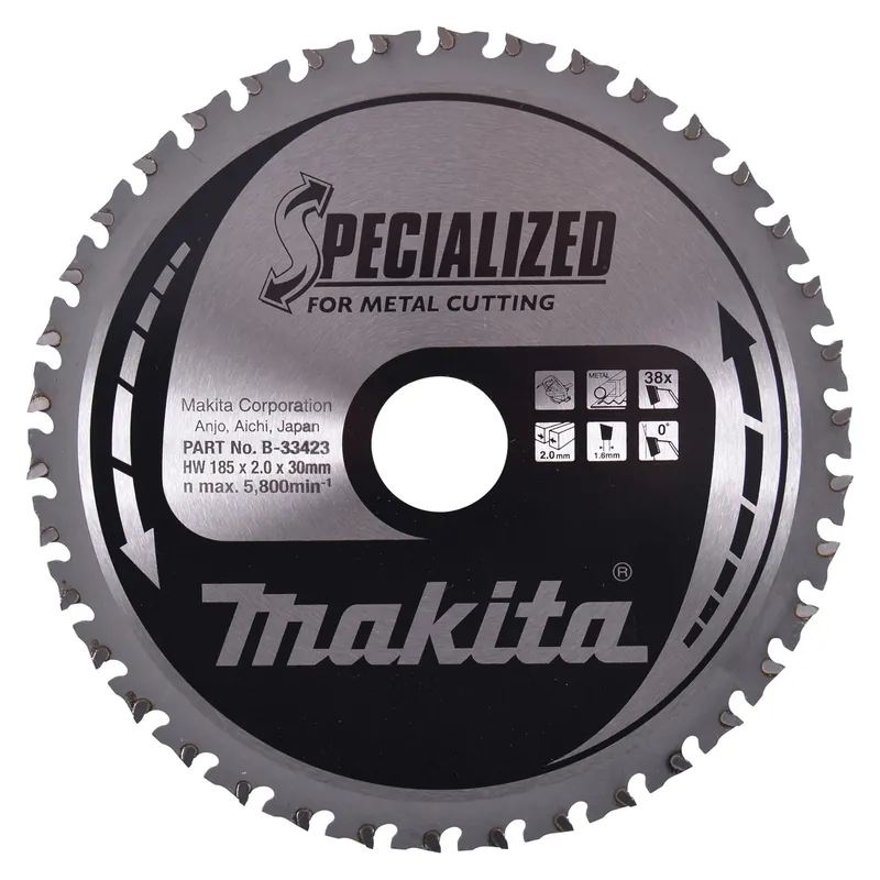 Makita SPECIALIZED Sägeblatt 185x30x38Z - B-33423 Schneller Versand