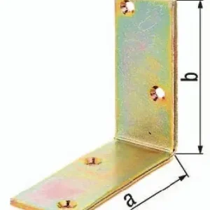 GAH Alberts Balkenwinkel L150 x 150 mm B.40 mm Stahl galv.gelb verzinkt S.5 mm - 333553 Super-Preis