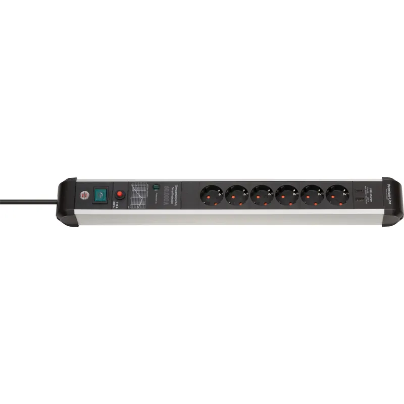 Brennenstuhl Steckdosenleiste Premium-Protect-Line 6fach PD 30W - 1391010620 Direktkauf