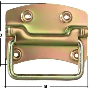 GAH Alberts Kistengriff H.85 mm B.120 mm STA galv. gelb verz. Anz. Löcher 4 - 347536 Jetzt Kaufen