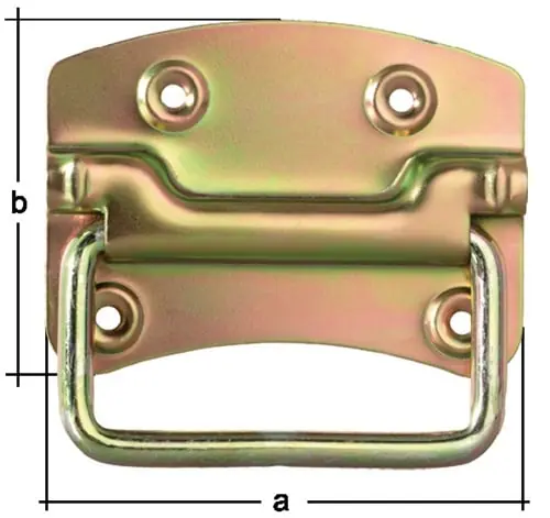 GAH Alberts Kistengriff H.85 mm B.120 mm STA galv. gelb verz. Anz. Löcher 4 - 347536 Jetzt Kaufen