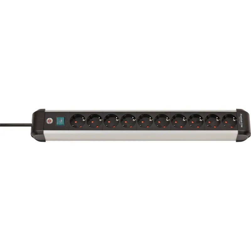 Top-Seller Brennenstuhl Premium-Alu-Line Steckdosenleiste mit Schalter 10-fach 3 m H05VV-F 3G1,5 - 1391030000