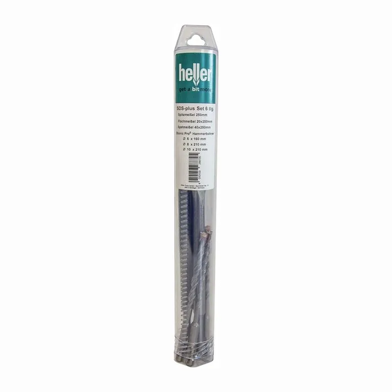 heller Einsteckwerkzeugset SDS-plus 6-teilig - 288705 Abverkauf