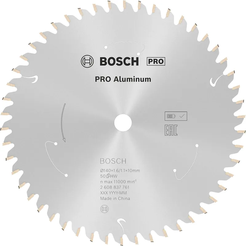 Bestpreis Bosch PRO Aluminium cordless Blatt für Kreissägen 140 x 1,6 x 10 mm - 2608837761