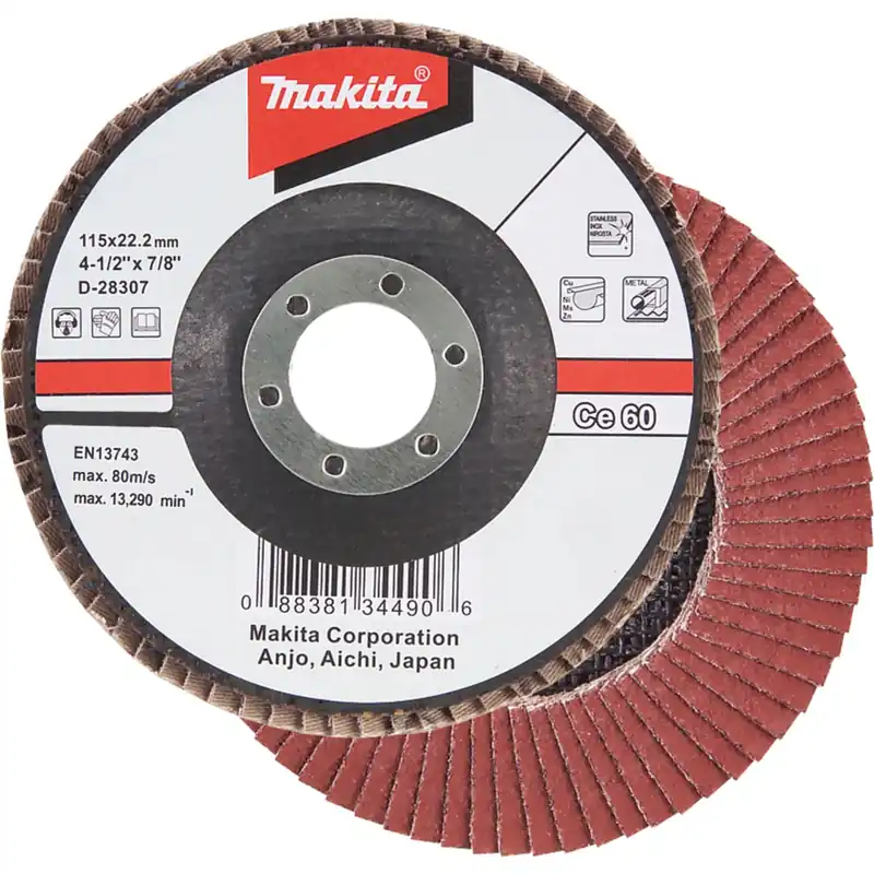 Makita Fächerschleifscheibe 115 mm 60F - D-28466 Markenprodukt