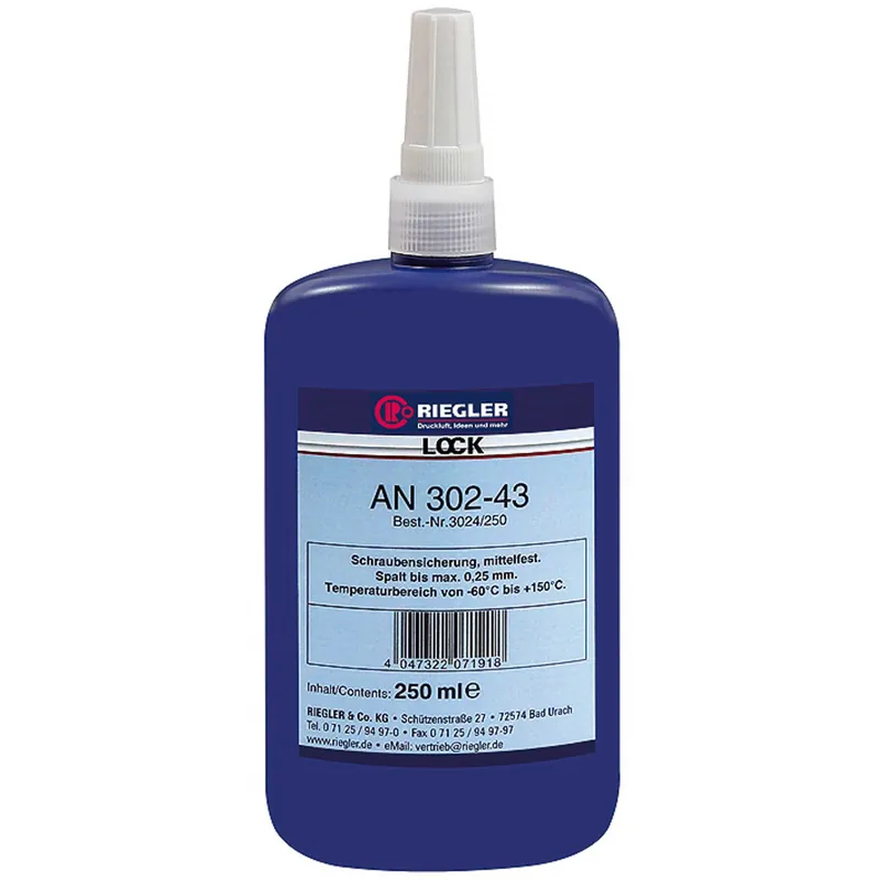 Riegler Lock AN 302-43 anaerober Klebstoff mittelfest 50 ml - 114554 Nur Für Kurze Zeit
