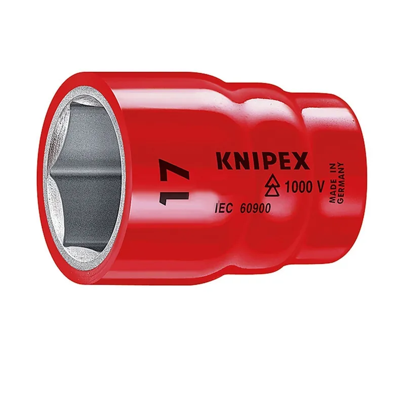 Knipex 1x Steckschlüsseleinsatz für Sechskantschrauben 3/8" - 98371/2" Zertifiziert