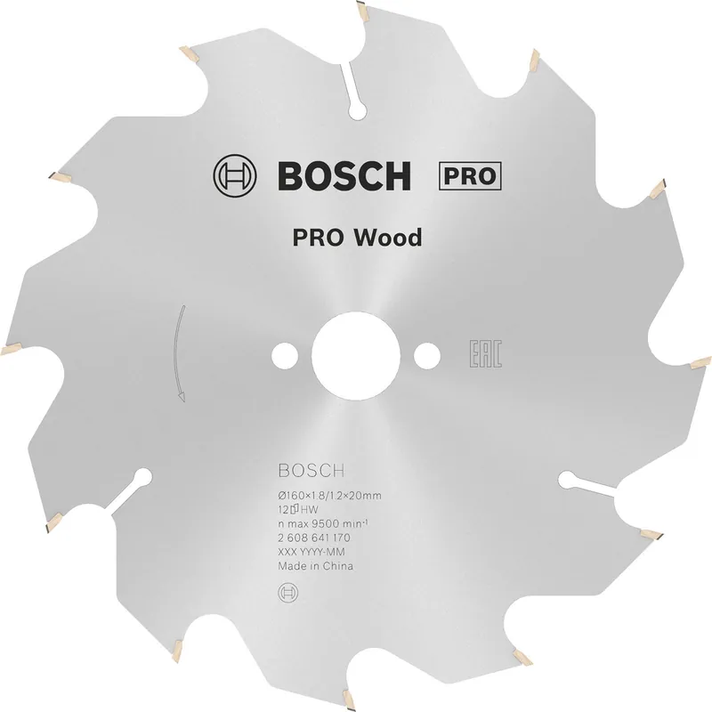 Wochenendangebot Bosch PRO Wood Kreissägeblatt 160 x 1,8 x 20 mm - 2608641170