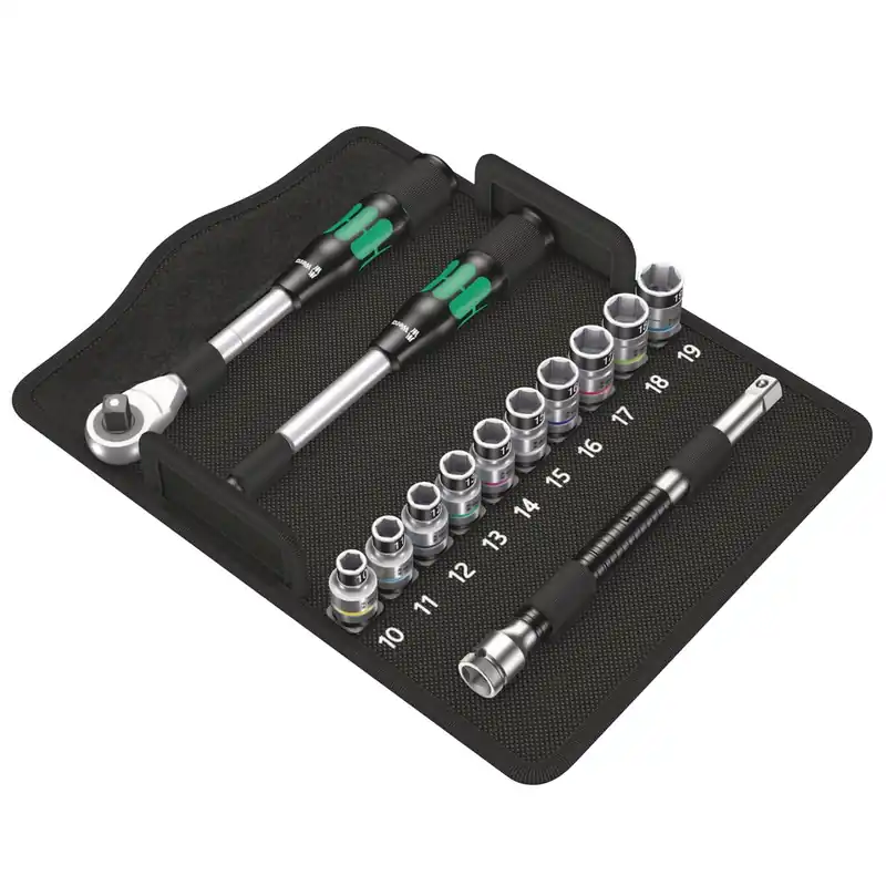 Wera 8006 SC 1 Zyklop Hybrid-Knarrensatz 1/2"-Antrieb metrisch - 004090 Meistverkauft