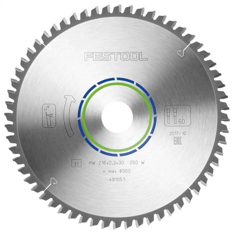 Festool Spezialsägeblatt 216 x 2,3 x 30 W60 - 491051 Neue Kollektion