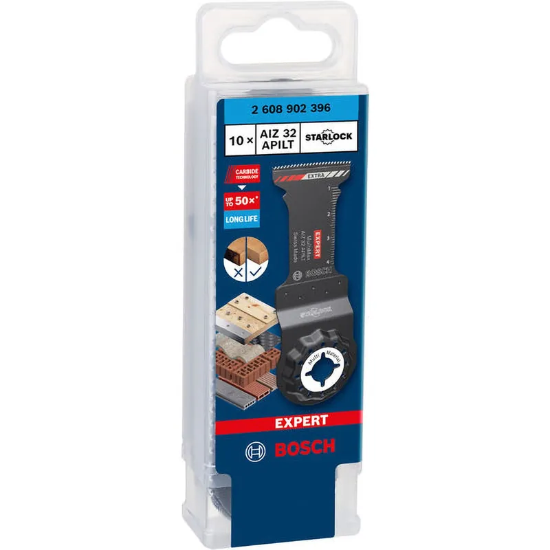Bosch EXPERT MultiMax AIZ 32 APILT Blatt für Multifunktionswerkzeuge 10‑tlg. - 2608902396 Kostenfreie Lieferung