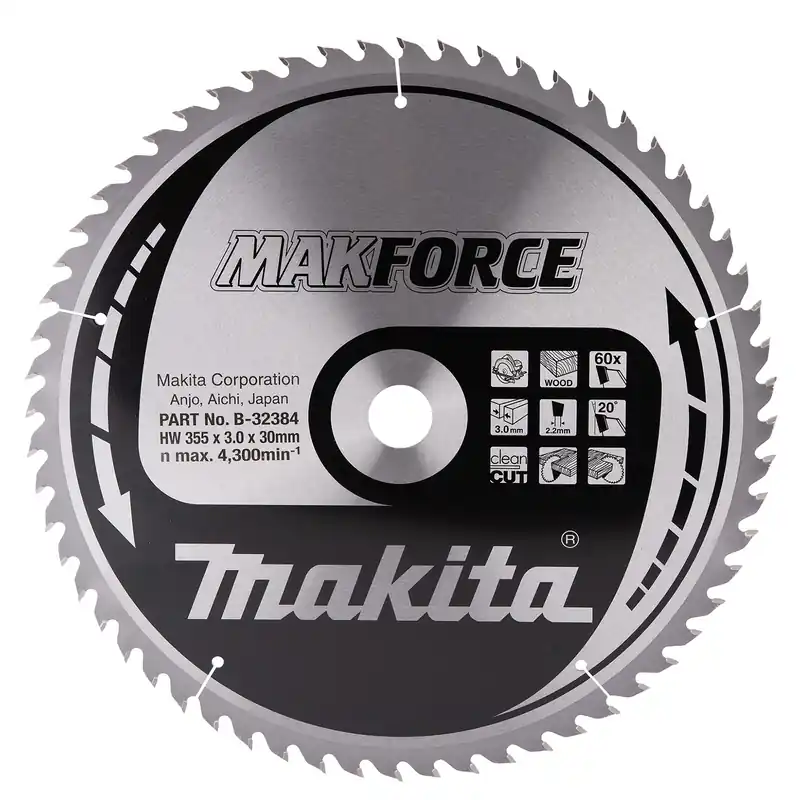 Jetzt Bestellen Makita MAKFORCE Sägeblatt 355x30x60Z - B-32384