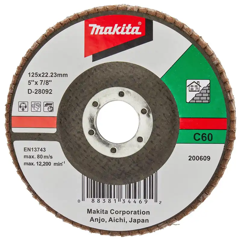 Makita Fächerschleifscheibe 125 mm C60F - D-28092 Direktkauf