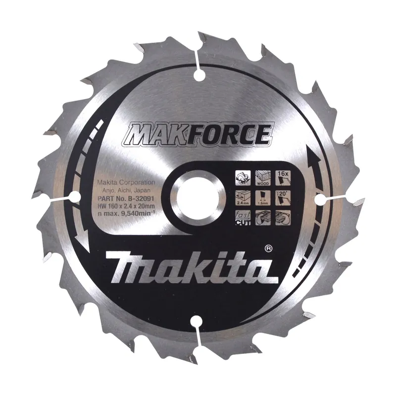Aktuell Makita MAKFORCE Sägeblatt 160x20x16Z - B-32091