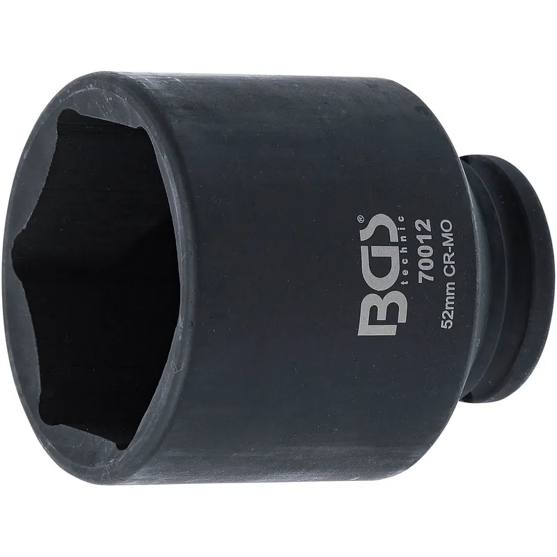 BGS Kraft-Steckschlüssel-Einsatz Sechskant Antrieb Innenvierkant 12,5 mm (1/2") SW 52 mm - 70012 Versand Am Gleichen Tag