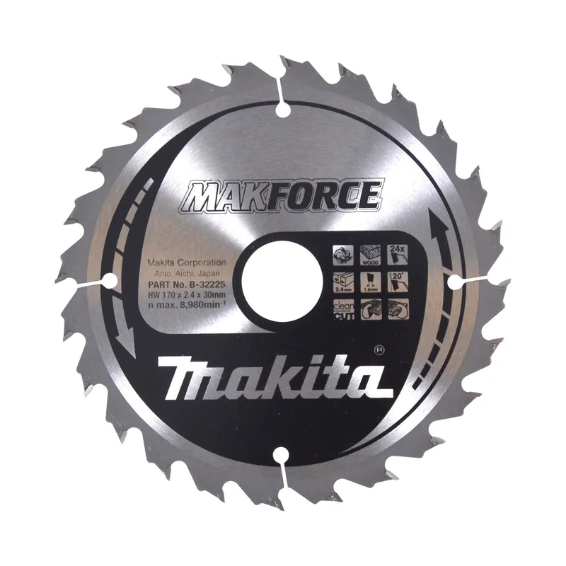 Makita MAKFORCE Sägeblatt 170x30x24Z - B-32225 Billig