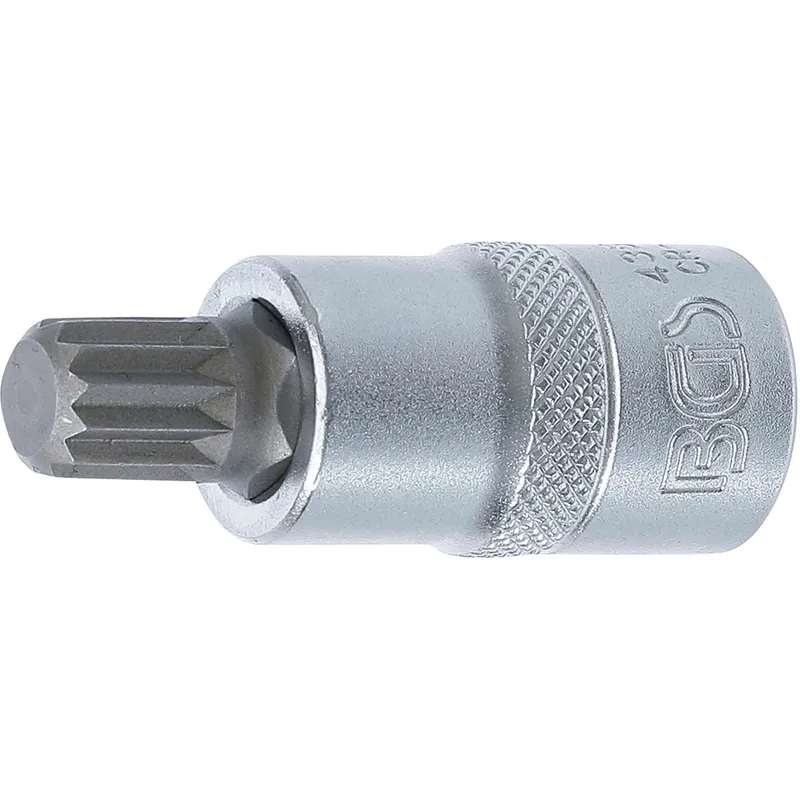 Highlight BGS Bit-Einsatz Antrieb Innenvierkant 12,5 mm (1/2") Innenvielzahn (für XZN) M12 - 4354