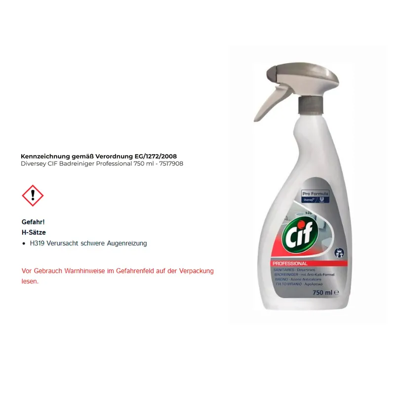 Preiswert Diversey CIF Badreiniger Professional 750 ml - 7517908