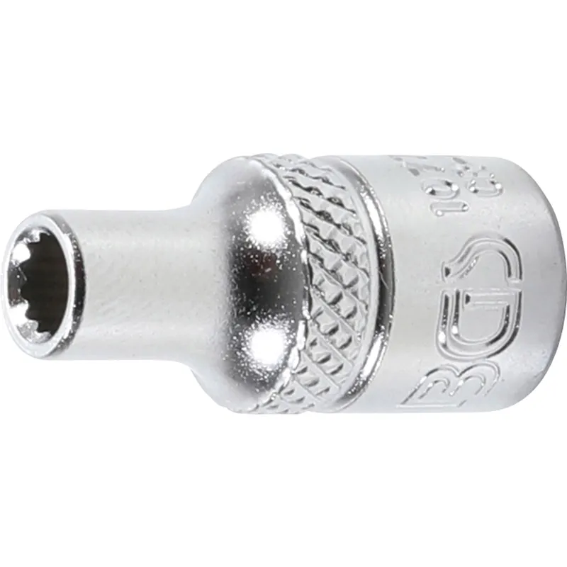 BGS Steckschlüssel-Einsatz Zwölfkant Antrieb Innenvierkant 6,3 mm (1/4") SW 4 mm - 10774 Direktkauf