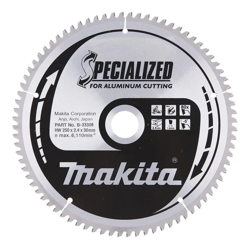 Wochenendangebot Makita SPECIALIZED Sägeblatt 250x30x80Z - B-33308