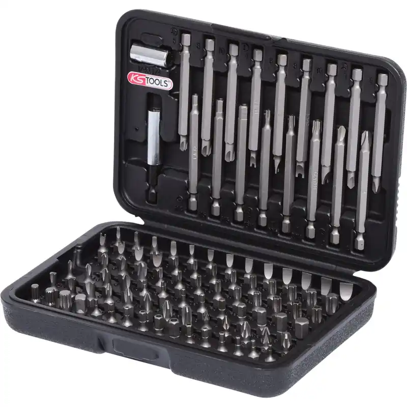 Kostenloser Versand KS TOOLS 1/4" Bit-Satz 99tlg. mit langen Bits - 911.2027