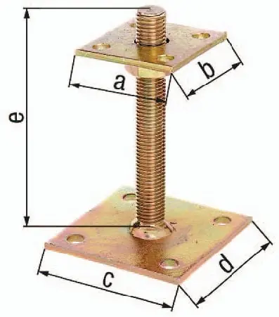 Saisonangebot GAH Alberts I-Pfostenträger 70x70x100x100x150mm STA roh galvanisch,gelb verz - 218102