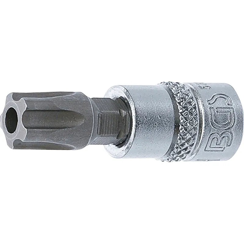 Kostenloser Versand BGS Bit-Einsatz Antrieb Innenvierkant 6,3 mm (1/4") TS-Profil (für Torx Plus) mit Bohrung TS50 - 5184-TS50