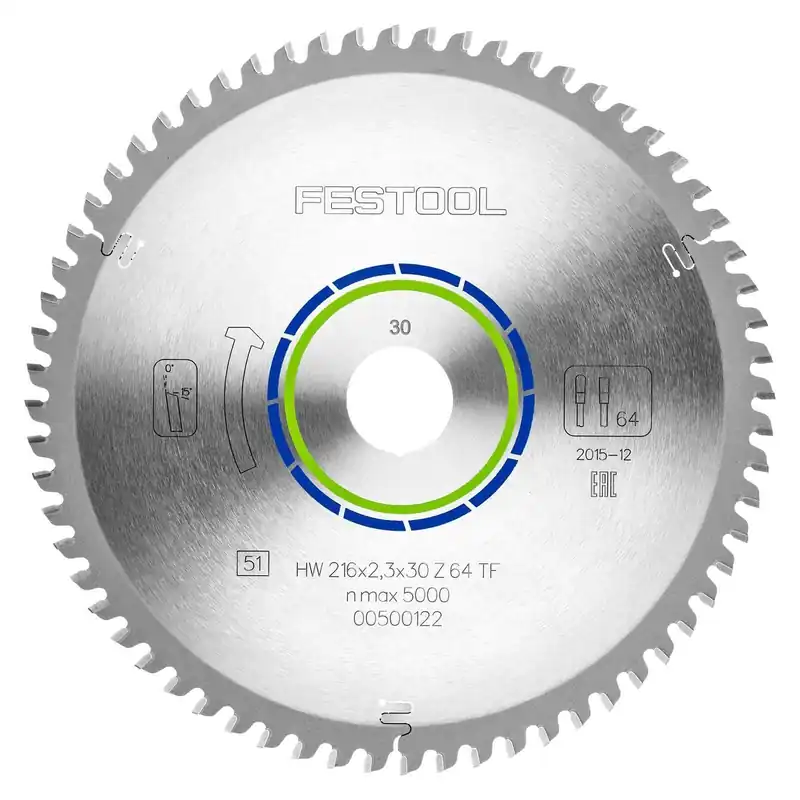 Festool Spezial-Sägeblatt 216x2,3x30 TF64 - 500122 Neue Ware