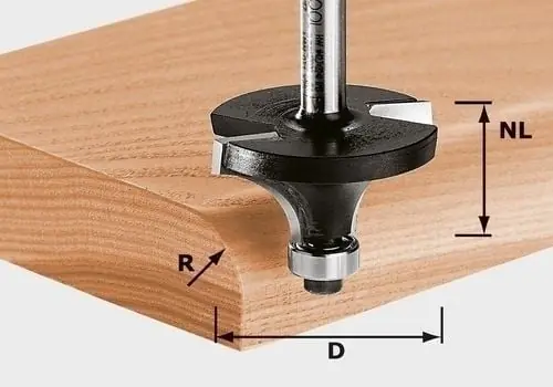 Festool Abrundfräser HW Schaft 8 mm HW S8 D16,7/R2 KL - 491009 Markenware