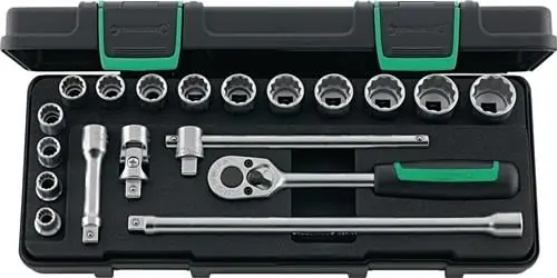 Stahlwille Steckschlüsselsatz 45/14/5i 19tlg. 3/8″ SW 8-22 mm Anzahl Zähne 30 12-kant - 96024132 Neue Ware