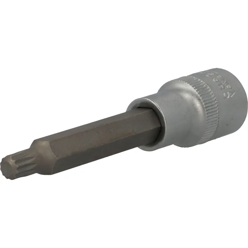 Geprüft BRILLIANT TOOLS 1/2" Vielzahn-Bit-Stecknuss 100 mm lang M8 - BT022942