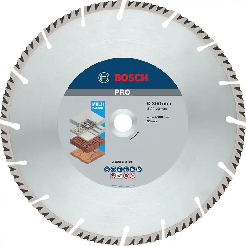 Billig Bosch PRO Multi Material Diamanttrennscheibe 300 x 22,23 mm - 2608615067
