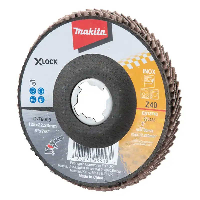 Echt Makita Fächerschleifscheibe 125 mm Z40 - D-76009