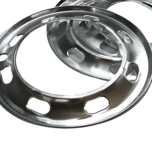 4-teiliger Satz Radzierringe aus Aluminium, Lochdesign Rabatt