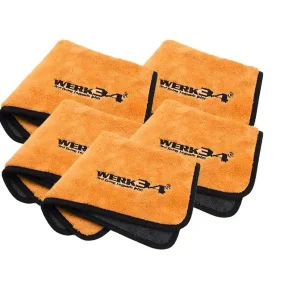 5er Pack - WERK34 Orange Allround Mikrofasertücher 400x400mm Kracherpreis
